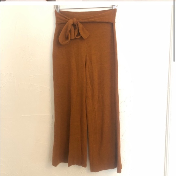 Anthropologie Wide Leg Knit Pants - Picture 2 of 3